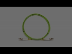 Innenraum LC zu LC Duplex Multimode OM5 OFNR Glasfaser Patch Kabel 2,0 mm Lime Green Jacket